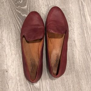 Burgundy Madewell Loafers